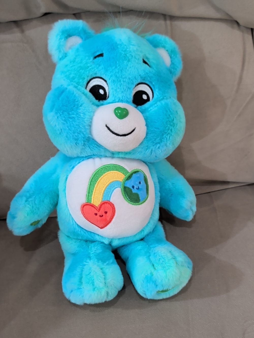 Care Bears Basic Bean - I Care Bear - 9" Plush, ECO Friendly